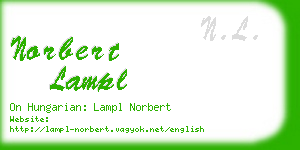 norbert lampl business card